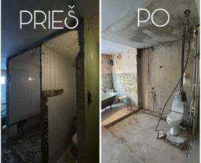 Vidaus apdailos darbai - Perkraustymas, griovimas, i&scaron;ne&scaron;imas - 1
