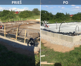 Pamatų liejimas, įrengimas - Plok&scaron;tuminiai pamatai - projektavimas, montavimas - 1