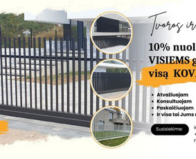 Tvoros, vartai, montavimas - Tvoros  Vartai  Automatika  Konsolė  Metalo gaminiai - 1