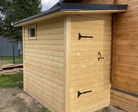 Sandėliukų gamyba, statyba - Sodo namelių atnaujinimas Terasų statyba Sandėliukų statyba - 1