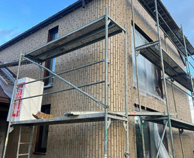 Fasadų apdaila, dažymas - Klinkerio klijavimas, fūgavimas - 1