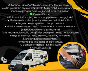 Padangų remontas - Ratų montavimas Jūsų kieme - 1