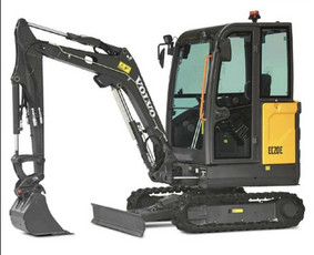 Nuomos paslaugos - Volvo mini ekskavatoriaus nuoma 80&euro; diena - 4