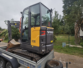 Nuomos paslaugos - Volvo mini ekskavatoriaus nuoma 80&euro; diena - 3