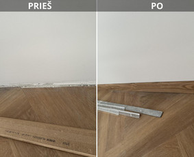 Laminato, vinilo (click sistema) klojimas, išlyginamasis / DASS grindų sprendimai / Darbų pavyzdys ID 4305899