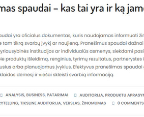 Internetas, IT - Tekstai / Soc. tinklų įra&scaron;ai / Prane&scaron;imai žiniasklaidai - 3