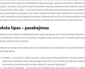 Tekstų kūrėjai - Tekstai / Soc. tinklų įra&scaron;ai / Prane&scaron;imai žiniasklaidai - 1