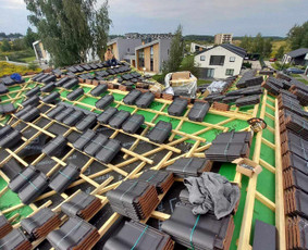 Statybos, apdaila - Pamatų, mūro darbai. Stogo, fasado, klinkerio įrengimas. - 4