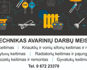 Buitinės paslaugos - Santechnikos Avariniu darbų Meistras - 3