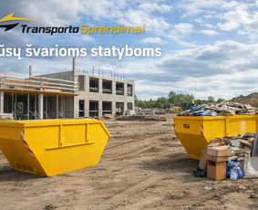Statybos, apdaila - Statybinių atliekų konteinerių nuoma- &scaron;iuk&scaron;lių i&scaron;vežimas - 1