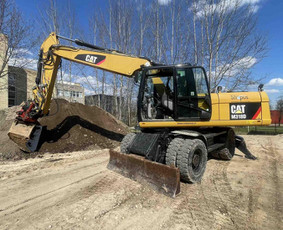 Statybinės technikos nuoma - Ratinio ekskavatoriaus (20t) nuoma su operatoriumi - 2