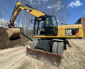 Statybinės technikos nuoma - Ratinio ekskavatoriaus (20t) nuoma su operatoriumi - 3