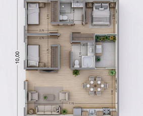 Paslaugos verslui - Interjero ir eksterjero 3D vizualizacijos + Ai animacijos - 1