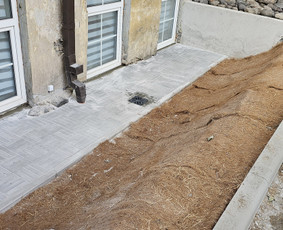 Drenažo įrengimas - Trinkelių klojimas. - 4