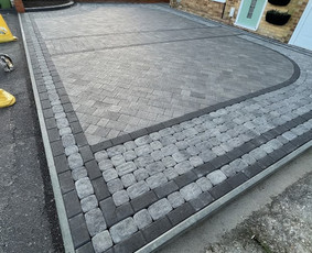 Drenažo įrengimas - Trinkelių klojimas. - 1