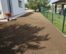 Drenažo įrengimas - Trinkelių klojimas. - 4