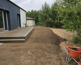 Drenažo įrengimas - Trinkelių klojimas. - 3