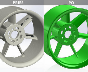 Reverse Engineering, detalių atkūrimas iš 3D scan duomenų į 3D CAD
https://photos.app.goo.gl/1Lsj7uHrrHL4CbSd9