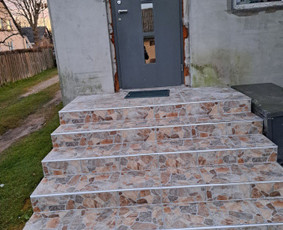 Vidaus apdailos darbai - Butų remontas Vilniuje Plytelių klijavimas Vonios - 1