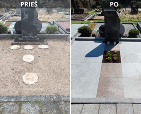 Kapų priežiūra, renovacija, tvarkymas, dekoravimas / Kapų priežiūra, renovacija, tvarkymas. / Darbų pavyzdys ID 4313503