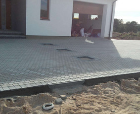 Aplinkos tvarkymas, apželdinimas - Trinkelių klojimas,aplynkos tvarkymas - 2