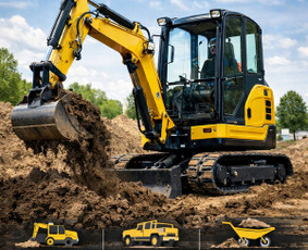 Statybinės technikos nuoma - Visi žemės kasimo darbai,nuoma. - 1