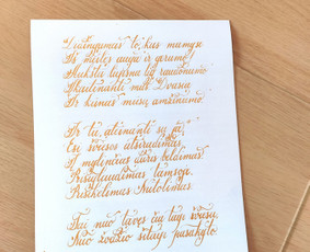 Kaligrafijos meistrai - Kaligrafija Jūsų akimirkoms - 1