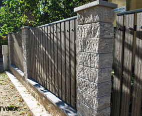 Statybos darbai - Tvoros ir vartai i&scaron; Wpc kompozito - 1