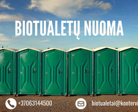 Įvairios technikos nuoma - Biotualetų nuoma ir aptarnavimas visoje Lietuvoje - 1