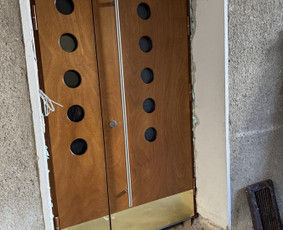 Langai, durys: gamyba, montavimas - &Scaron;arvo durys ,Lauko A +durys, Sandėliuko, Garažo vartų gamyba - 2