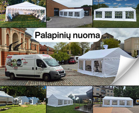 Nuomos paslaugos - Palapinių nuoma &Scaron;viečiančių raidžių nuoma Kėdžių, stalų nuom - 1