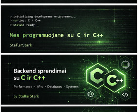 C, C++ programavimas - Svetainių kūrimas, atnaujinimas ir priežiūra - 1