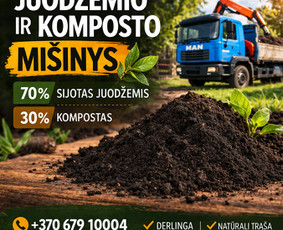 Kompostas - Smėlis, žvyras, skalda su pristatymu nuo 1t - 1