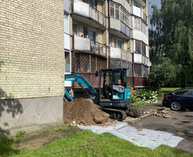 Statybinės technikos nuoma - 4t. Mini ekskavatoriaus nuoma su operatoriumi - 4