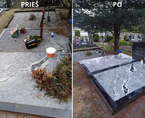 Kapų tvarkymas, priežiūra - Raidžių kalimas ant paminklų, visi kiti kapaviečių darbai. - 4