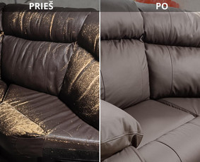 Restauravimas - Mink&scaron;tų baldų pervilkimas, kiti darbai su oda ir gobelenu - 4