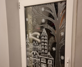 Dailė, menai, keramika - Pie&scaron;imas ant sienų ir langų - 3