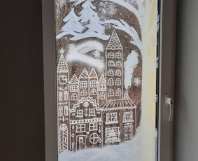 Dailė, menai, keramika - Pie&scaron;imas ant sienų ir langų - 2