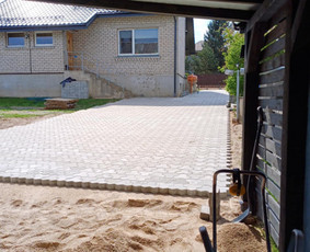 Trinkelių klojimas - Trinkelių klojimas, gerbūvio darbai - 2