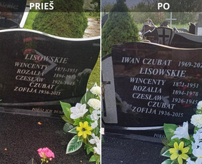 Tradiciniai amatai - Raidžių kalimas ant paminklų, visi kiti kapaviečių darbai. - 2