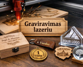 Graviravimo paslaugos - Graviravimas, projektavimas, pjovimas lazeriu - 1