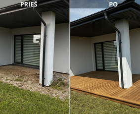 Staliaus darbai, Terasų įrengimas, Grindys, Grindjuostės / “TD construction “ MB / Darbų pavyzdys ID 4321551