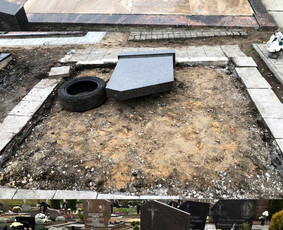 Granito plok&scaron;tės kapams, dengimas - Kapaviečių įrengimas ir restauravimas - paminklai, plok&scaron;tės - 3