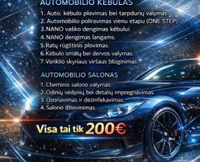 Automobilių plovyklos - Cheminis automobilio valymas, poliravimas. Nano dangos ir kt - 2