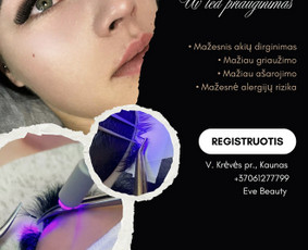 Blakstienų laminavimas - Prof. Blakstienų priauginimas - 1