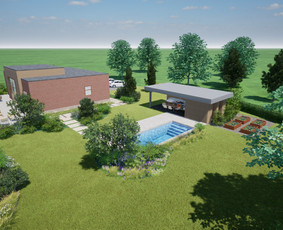 Alpinariumų, gėlynų įrengimas - Privačių kiemų projektavimas, apželdinimo planai ir 3D - 4