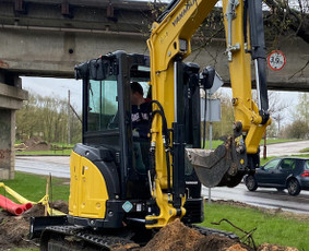 Fiskaras, fiskaro paslaugos - 3t Mini ekskavatoriaus nuoma su graztu - 1