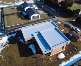 Plokščių Stogų Dengimas Pvc, Epdm ir bitumine Danga / Tvirti stogai / Darbų pavyzdys ID 4324541