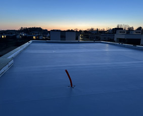 Plokščių Stogų Dengimas Pvc, Epdm ir bitumine Danga / Tvirti stogai / Darbų pavyzdys ID 4324545