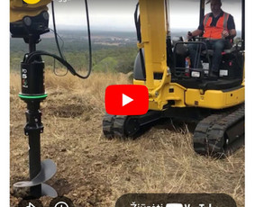 Ekskavatoriaus nuoma - Ekskavatoriaus darbai Alytus Kasimas Polių gręžimas - 2